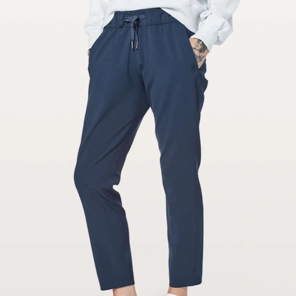 lululemon athletica Navy Drawstring Ankle Pants